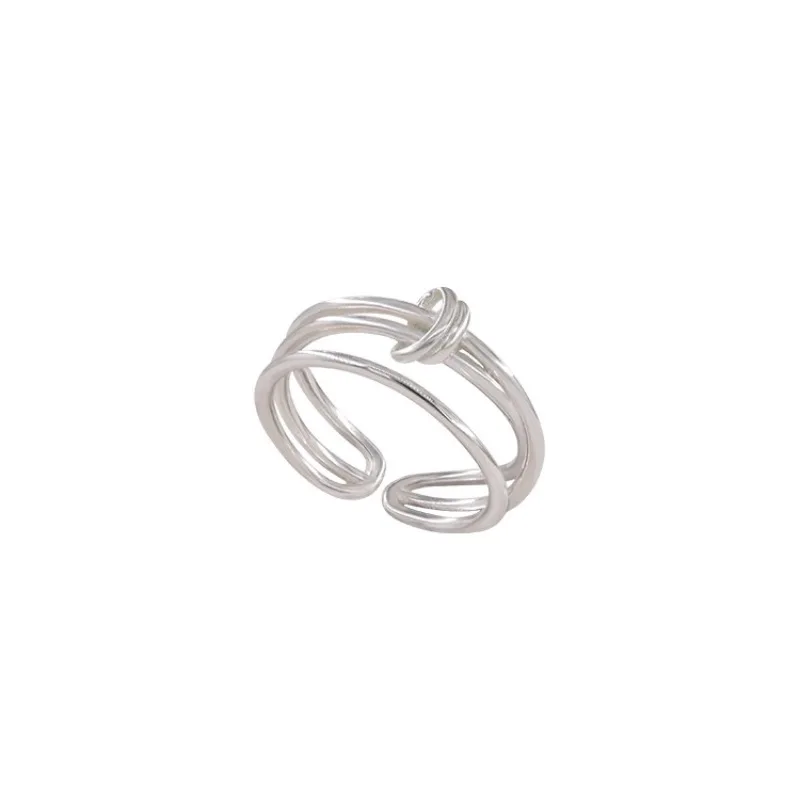 Vent fille 925 Sterling Silber Ring für Frauen Mädchen Schmuck Geometrie ausgehöhlt Design