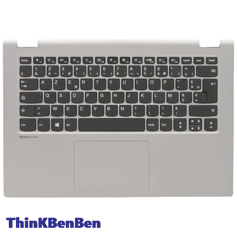 

FR French Keyboard Grey PL Upper Case Palmrest Shell Cover For Lenovo Ideapad Flex C340 14 IWL IML API 5CB0S17557
