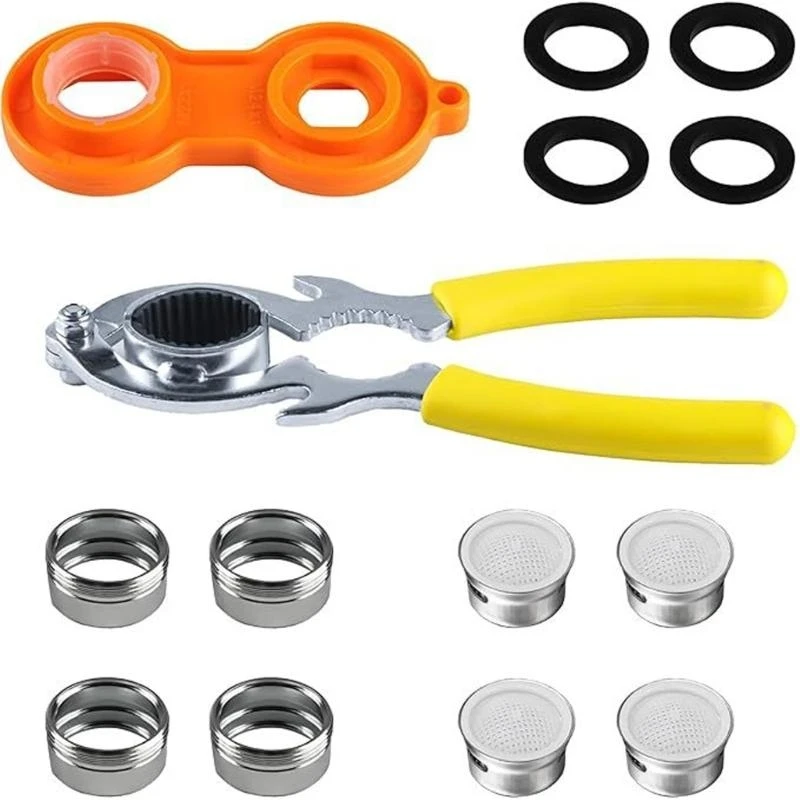 

6Pcs Faucet Wrench Aerator Removal Tool Bubbler Wrench Installing Faucet Tool for Kitchen Bathroom Repair Accessories
