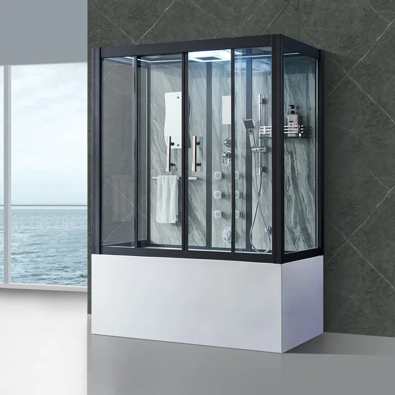 Luxury integrated villa bathroom Steam room Shower room Acrylic bathtub Massage integrated toilet Sauna room