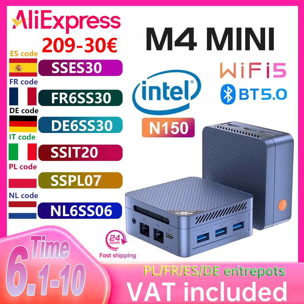 ミニPC SOYO Mini PC Windows11 Intel N150 Mini PC SOYO Intel Twin Lake N150 Procesador LPDDR5 12GB RAM 512GB