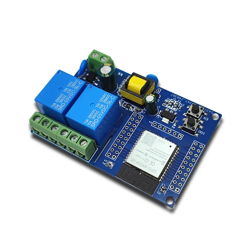AS94-ESP32 Wifi & Bluetooth Development Board With AC 220V Power Supply For Arduino Dual Relay