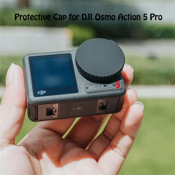 DJI Osmo Action 5 Pro 4 3 용 카메라 렌즈 먼지 커버 DJI Action 5 Pro 용 미끄럼 방지 실리콘 방진 보호 커버 케이스 캡