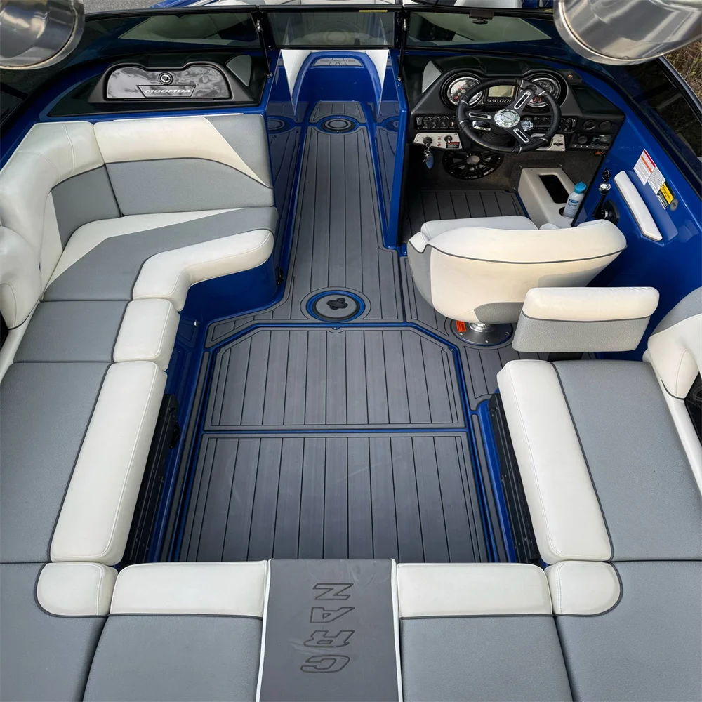 

2016-2018 Moomba Craz Swim Платформа Кокпита Pad Лодка EVA Тиковая палуба Напольный коврик Seadek Gatorstep Стиль Самоклеящийся V454 C46M
