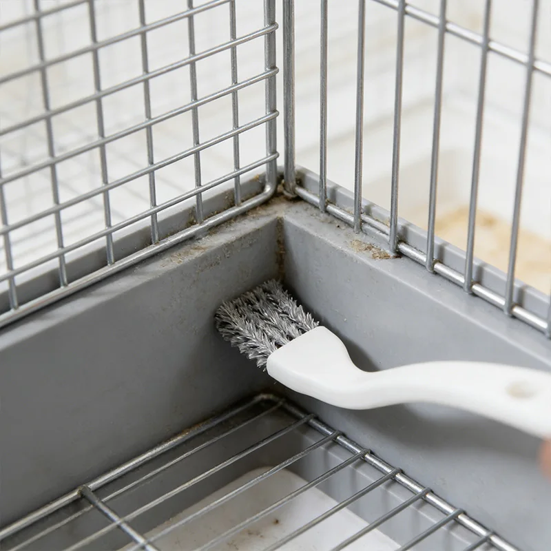 � 1pc Vogelkäfig Reinigung Pinsel Werkzeug Vogel Poop Entferner Papagei Käfig Sanitär Pinsel Accessori für Wellensittiche Nymphensittiche Vogel käfig Pinsel – Detail 12