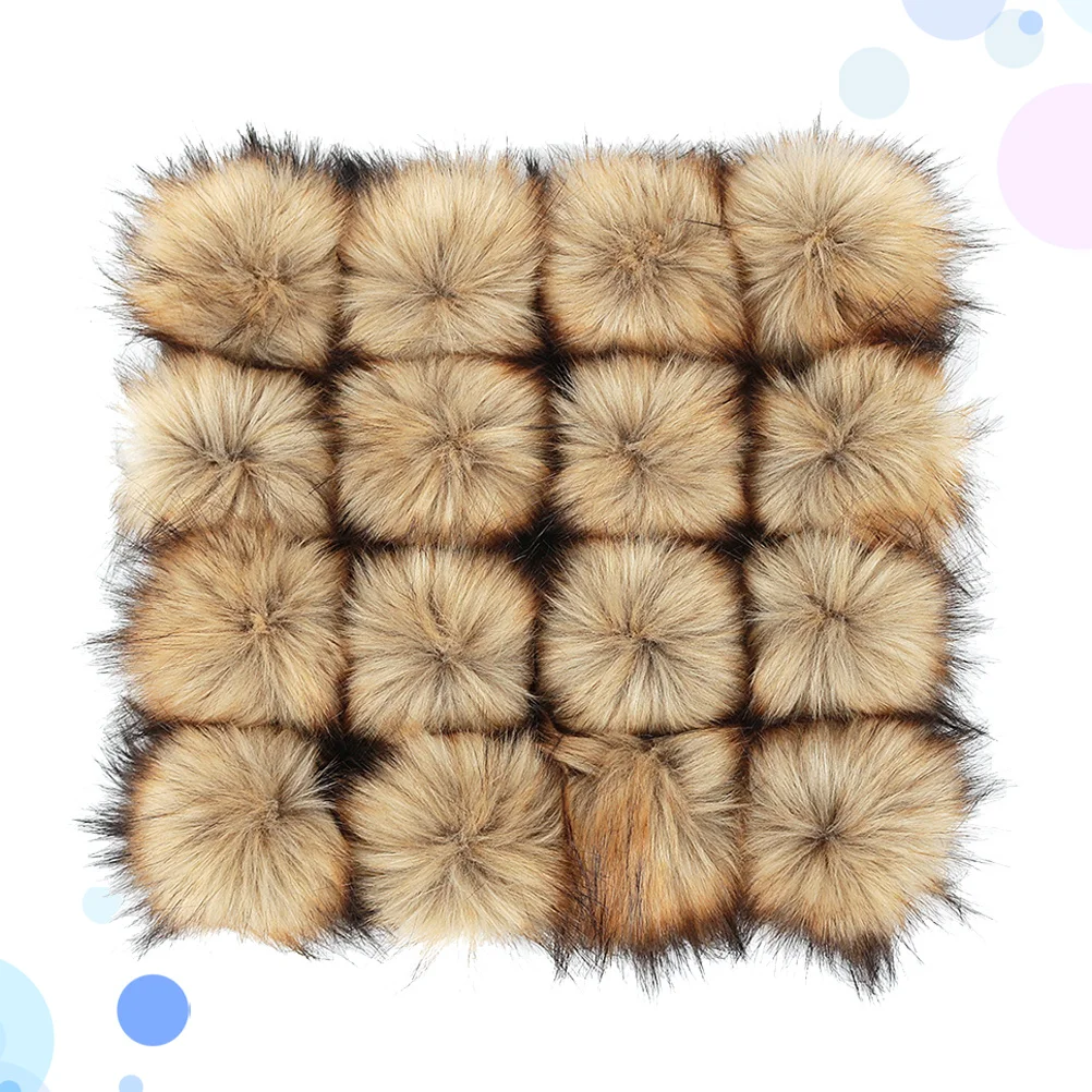 

16Pcs Simulation Ball Durable Clothes Accessories for DIY Hat Sweater Shoes Decoration Elastic Ropes Creative Sewing Projects