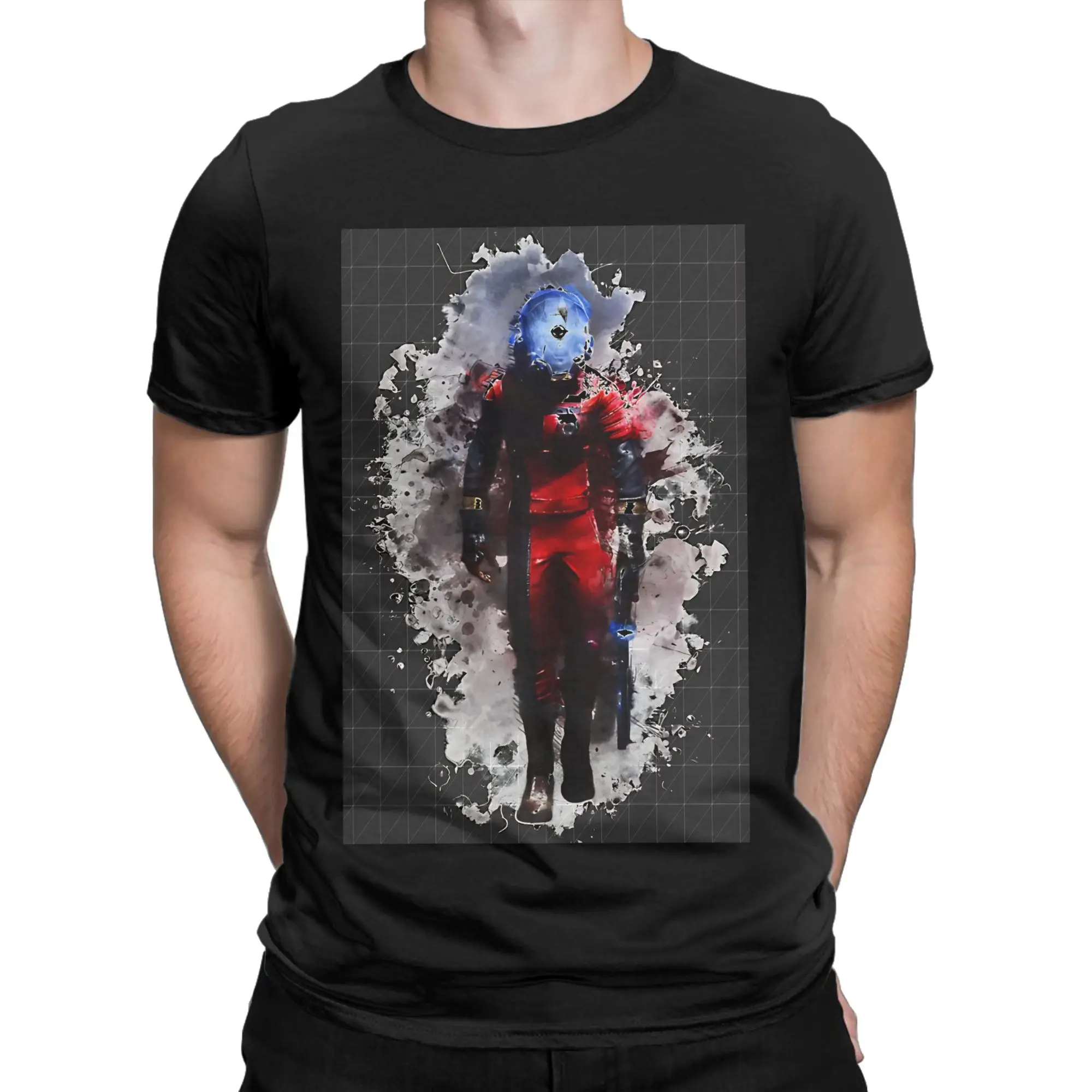 Prey Morgan Painting Funny Graphic 100% Cotton T-Shirt Prey Tops Tees For Men