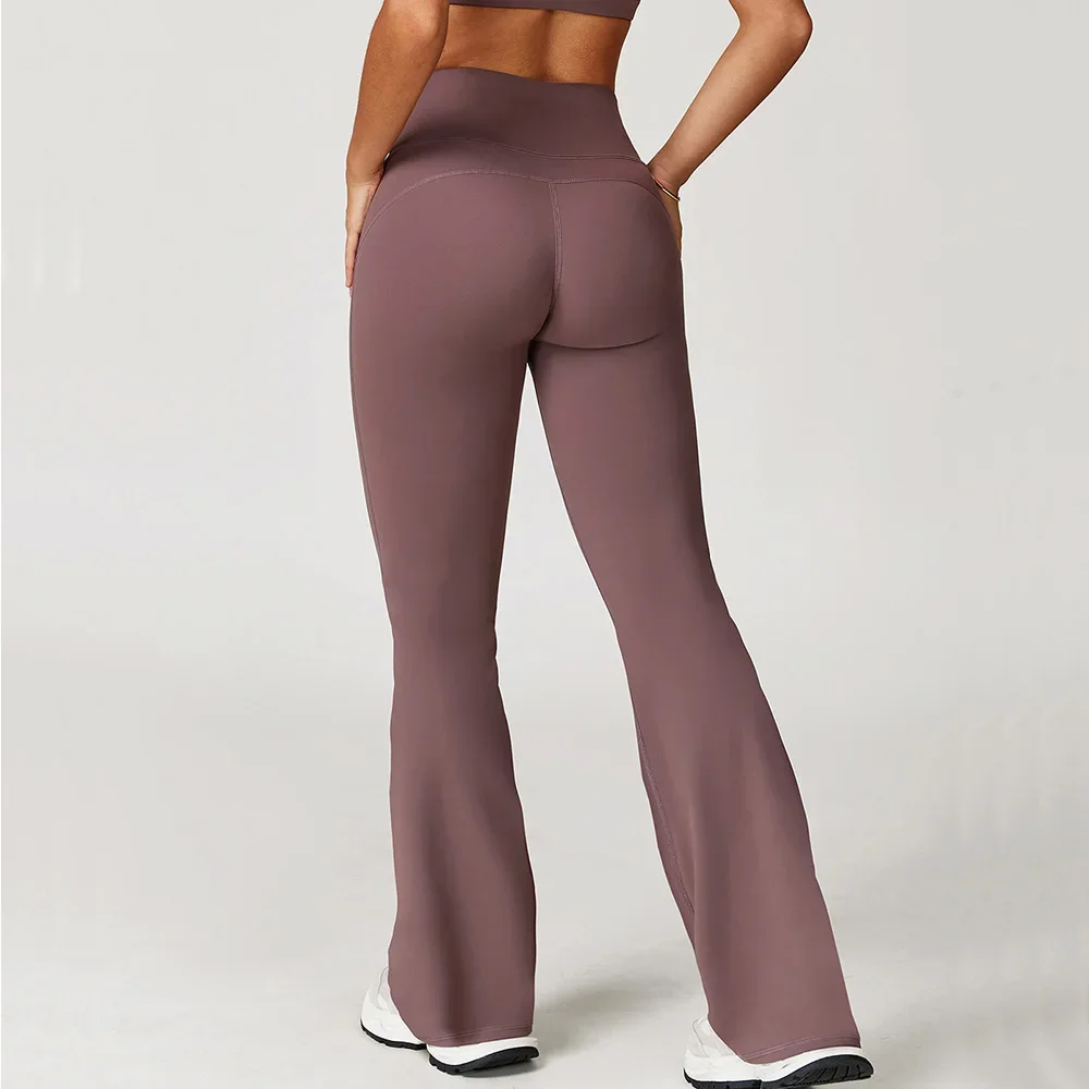 

Casual flared pants 2025 wide leg slimming micro flared pants outdoor running and fitness pants