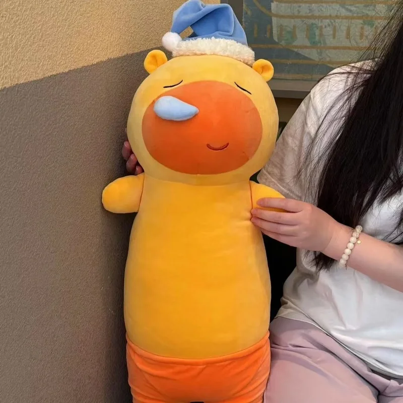 

Спящий храп Капибара Лулу плюшевая игрушка длинная, большого размера, обнимающая подушка для ног, кукла, мягкая удобная подушка для сна, подарок