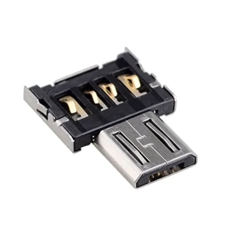 100 حزمة محول Micro USB OTG Micro USB ذكر إلى USB 2.0 أنثى محول موصل صغير الحجم للغاية