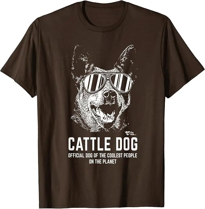 Cattle Dog – Offizielles T-Shirt für die coolsten Hundeliebhaber, Y2k Pupbeats Australian Cattle Dog Grafik-Bekleidung, weiches Baumwoll-T-Shirt – Detail 10