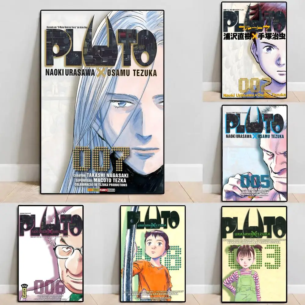 Anime PLUTO Poster Self‑Adhesive Waterproof PP Poster Coffee House Bar Wall Art Sticker Room Home Decor
