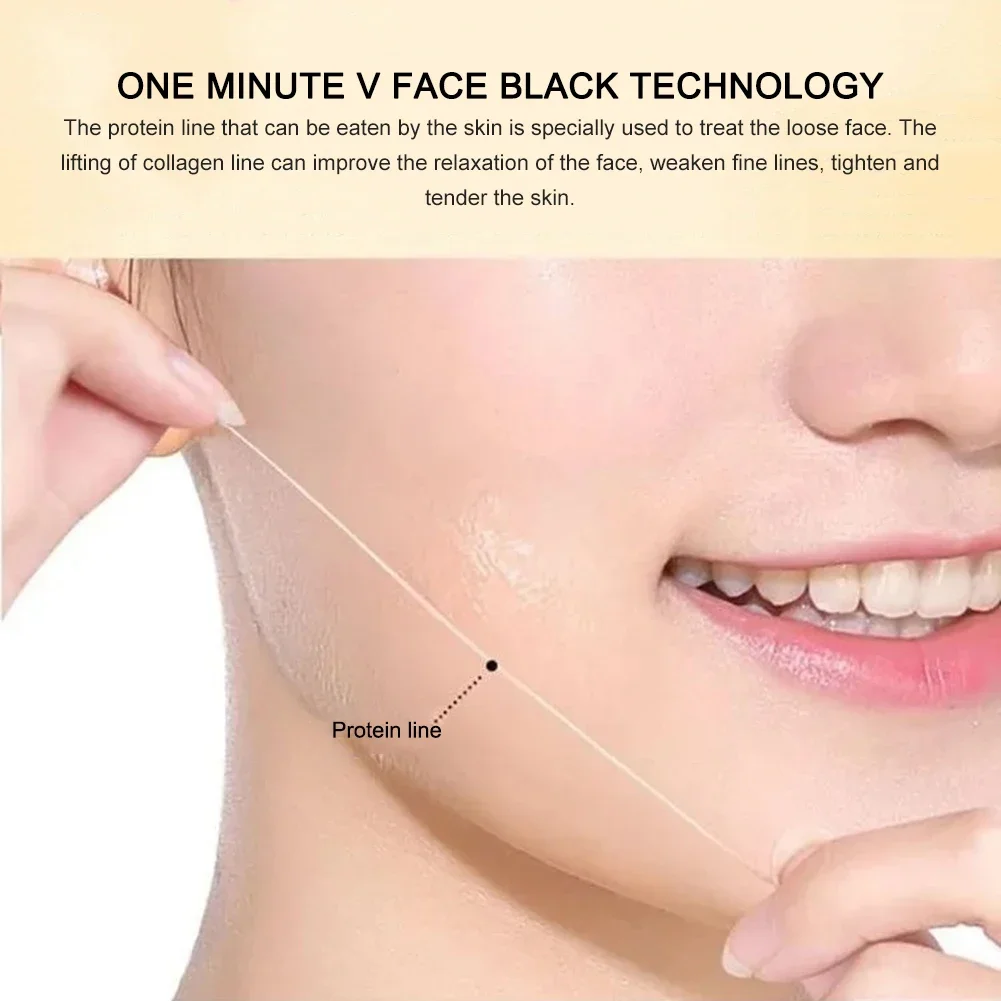 12pcs/bag Collagen Face Lifting Thread No Needle Face Filler Absorbable Face Thread Carved Protein Line Kit Beauty Care Products