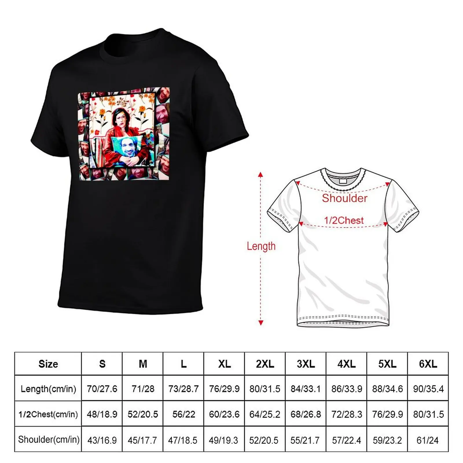 Miranda with Gary Pillows T-Shirt quick drying blue archive plus size men clothing
