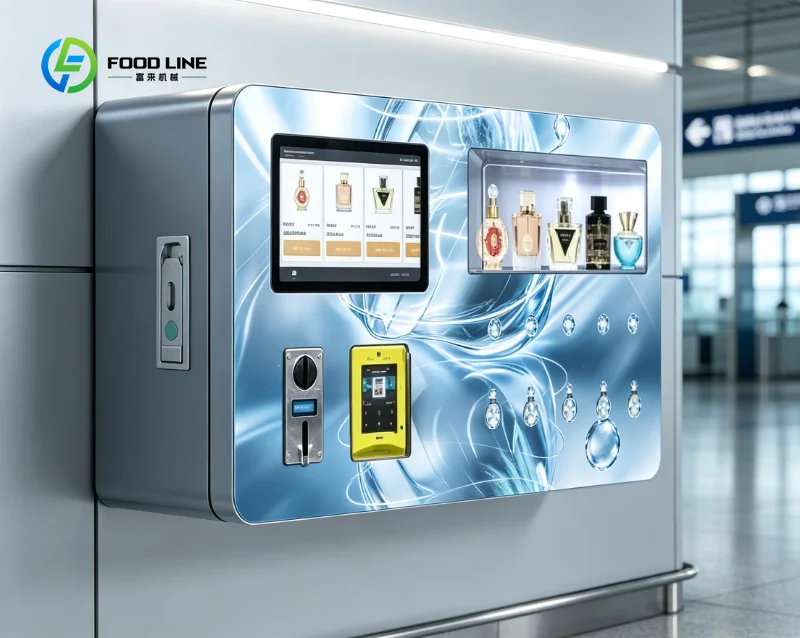 Smart Wall Mounted Perfume Cologne Vending Machine Factory Direct Sale Custom SDK Support Credit Card Automatic Spray Dispenser