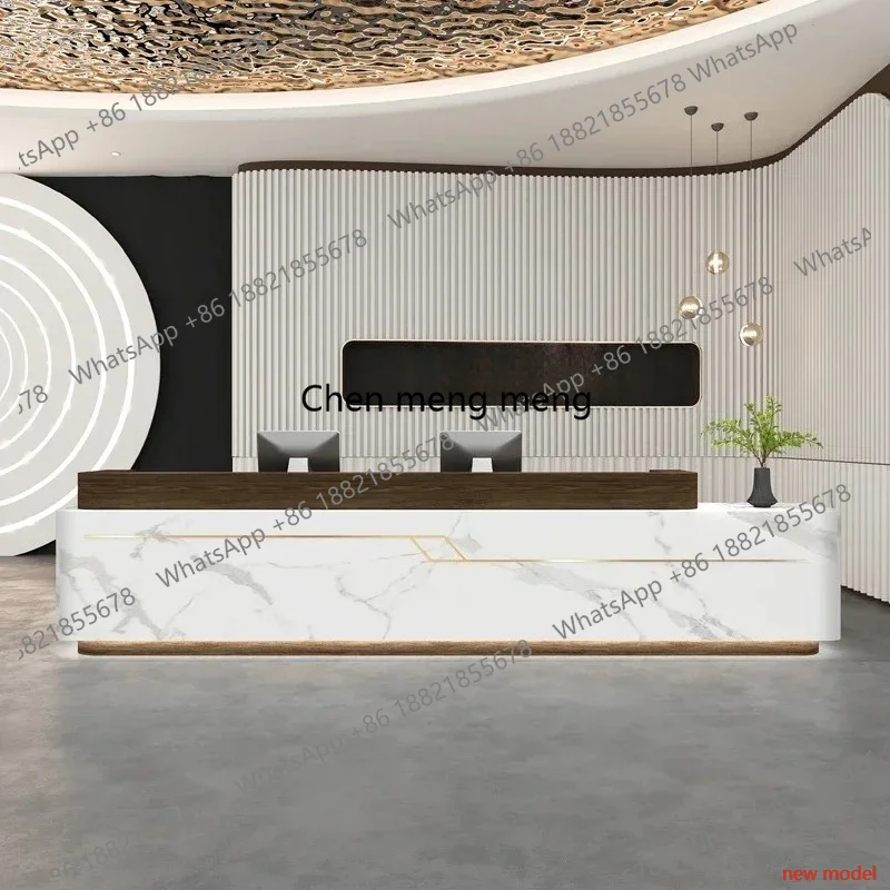 N138European Lectern Reception Desk Restaurant ccessories Banco Simple Reception Desk Lectern Luxury Escritorio Unique Furniture
