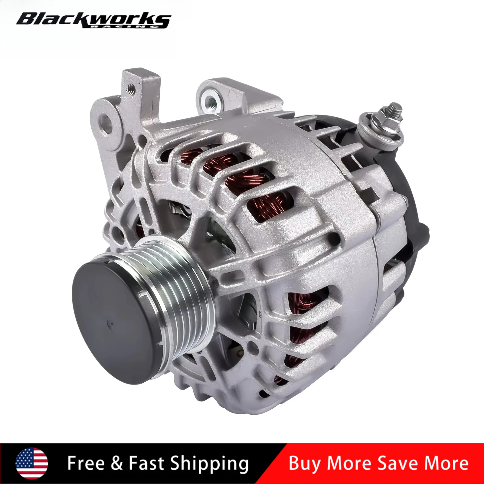 

23100-4BA0B 231004BA0A New Alternator for Nissan Rogue 2014-2018 S SL SV Sport Utility 4-Door 2.5L 2488CC 152Cu. in. L4 GAS DOHC