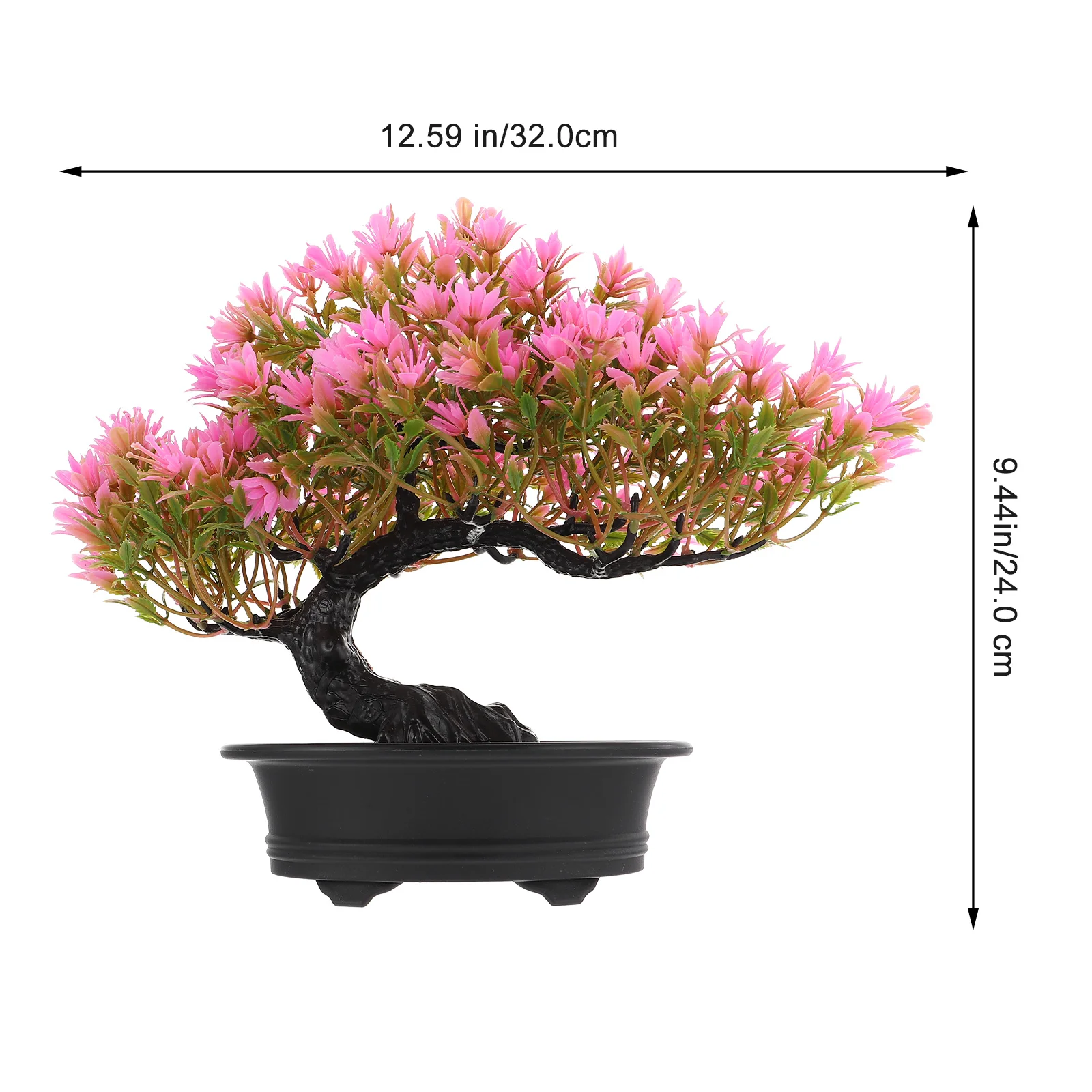 Faux Plant Simulation Welcome Pine Bonsai Material Potted Tree Decoration Emulated Red Artificial Child