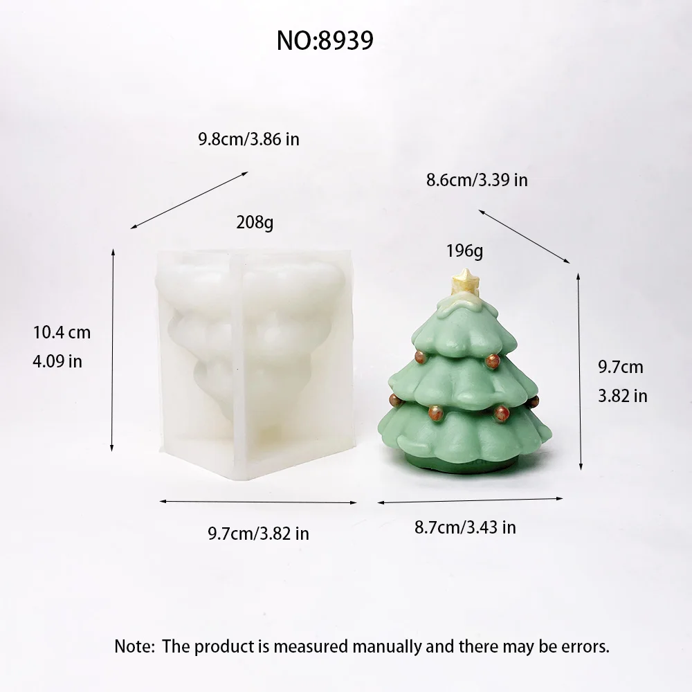 3d Weihnachts baum Kerzen formen Silikon Kiefer Silikon form für Epoxidharz Casting DIY festliche Aroma therapie Kerze liefert