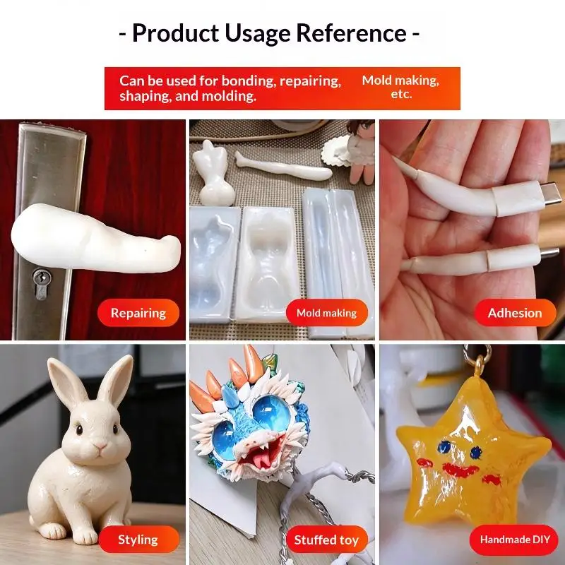 Polymorph Thermoplastic InstaMorph 1 Set 50g-1000g Safe Moldable Plastic for Kids DIY Ceramics Craft Activities