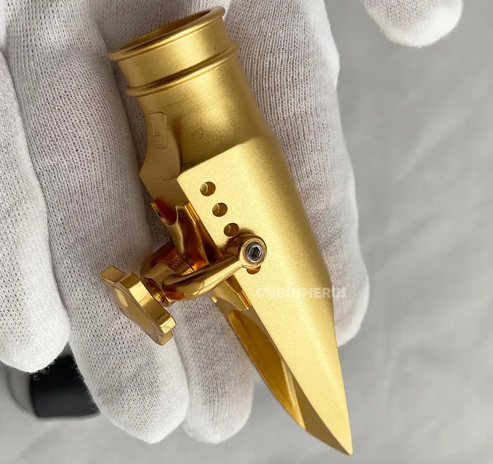 Hot sale NEW screw Metal Saxophone Mouthpiece For Tenor Saxophone Satin Gold plated 5 - 9