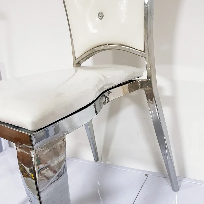 Hotel wedding hall banquet chair light luxury European electroplated ingot chair dinner reception VIP chair home backrest dining
