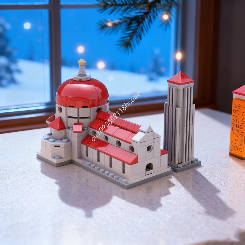 

234 шт. MOC Duomo Di Firenze Собор Флоренция Модель Строительные Блоки Архитектура Сборка Идея Игрушки Кирпич Рождественские Подарки Дети