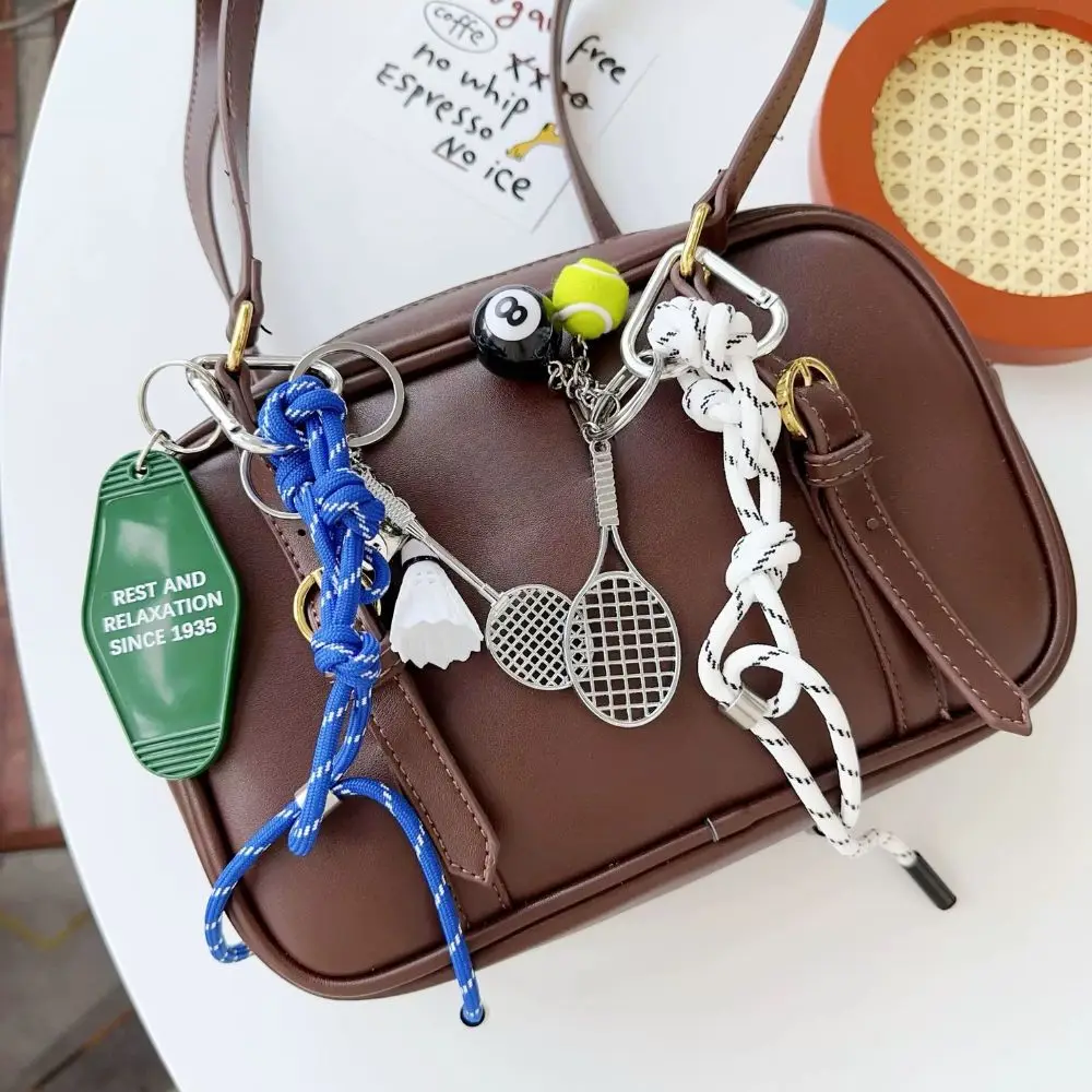 Hot Sale Fashion Women's Handbag Charms INS Braided Rope DIY Bag Pendant Keychain Colorful Rope Knot Design For Bags & Keys