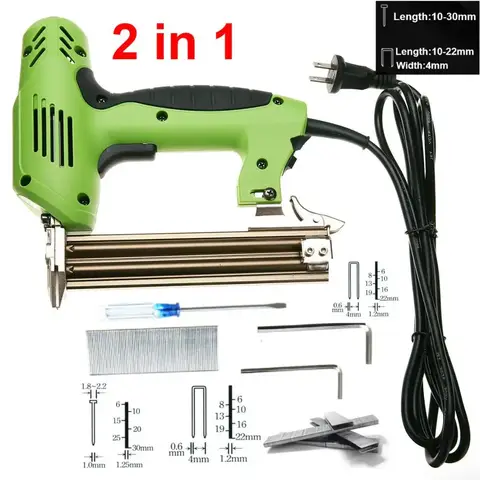 Electric Nail Gun and Stapler 2-in-1 for Furniture FNICEL