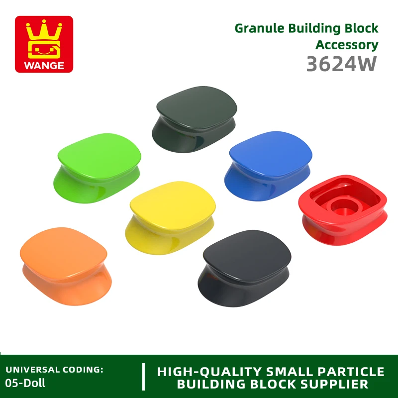 20 Pcs/lot NO.3624W Checkered Police Cap Block Moc Color Accessories Compatible with Brick DIY Children's Toy Assembly Parts