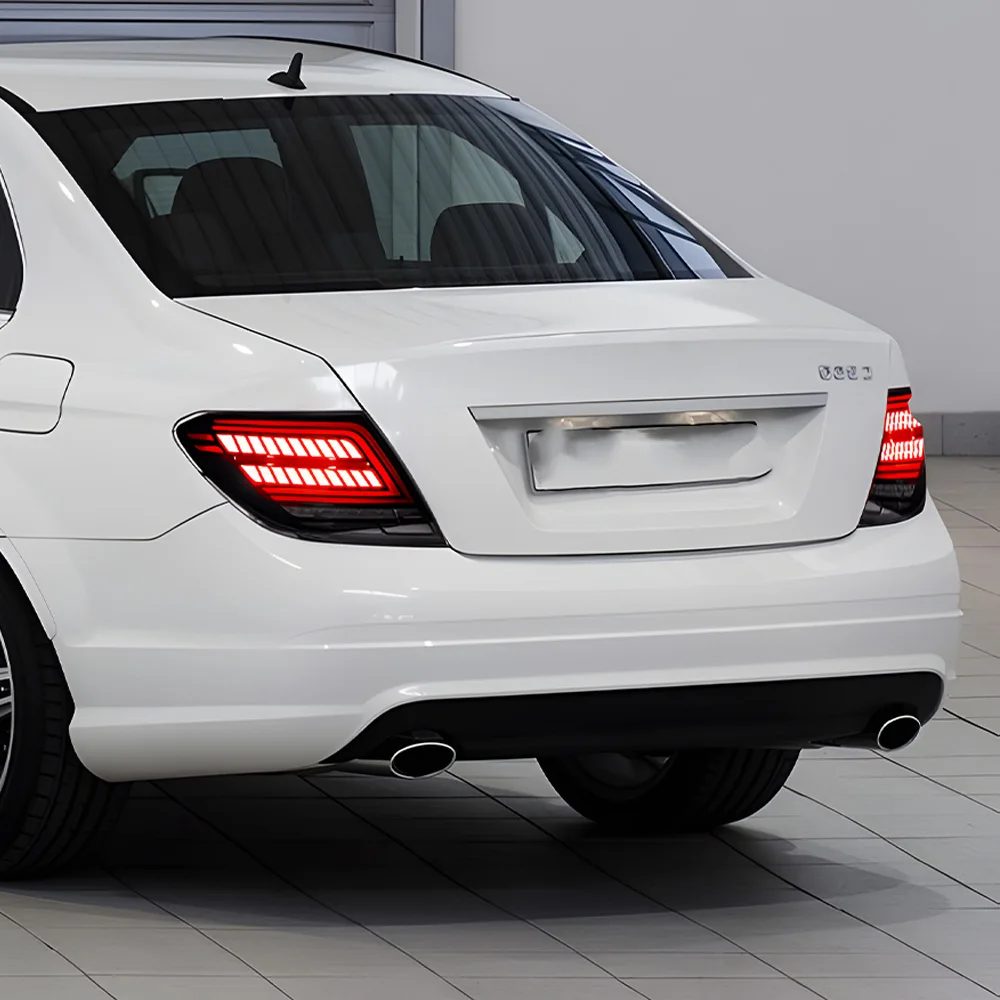 

Авто задние фонари в сборе для Benz C180 C200 C260 2007-2014 W204, обновленные светодиодные динамические мерцающие автомобильные задние фонари, аксессуары