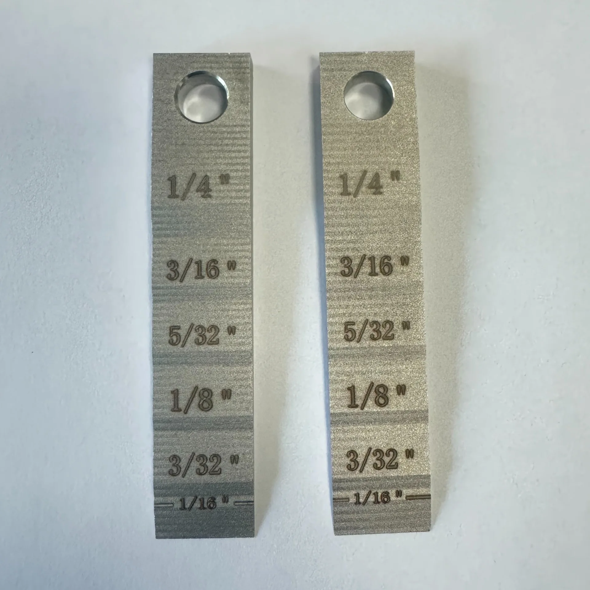 2 PCS Small Pipe Spacer Wedge Stepped Guage,  (1/4