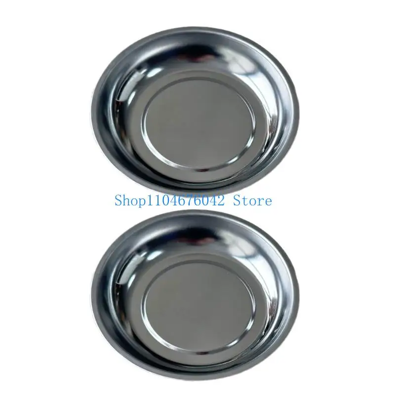 652F Set of 2 Practical Tool Bowl Set 3 Inch 4 Inch 6 Inch Strong Grip on Metal Surfaces for Workshop or Garage Use