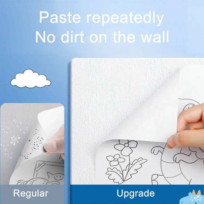 Kinder Zeichen rolle DIY klebrige Farbe Füll papier Mal papierrolle für Kinder DIY Malerei Zeichnung frühen Lernspiel zeug