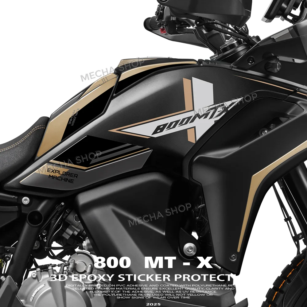

Комплект 3D-наклеек из эпоксидной смолы для защиты топливного бака мотоцикла 800MTX, накладка на бак для CF Moto 800 MT-X 2025-2026