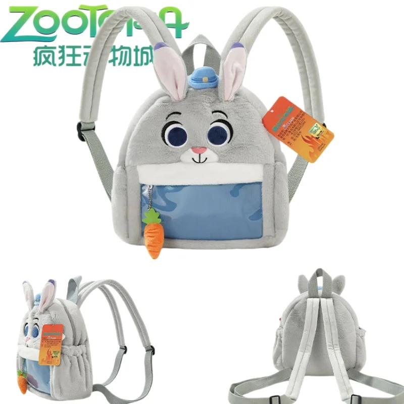 

Zootopia Plush Bag Cartoon Judy Hopps Backpack Cartoon Anime Large Capacity Portable Storage Holiday Gift Translucent Display