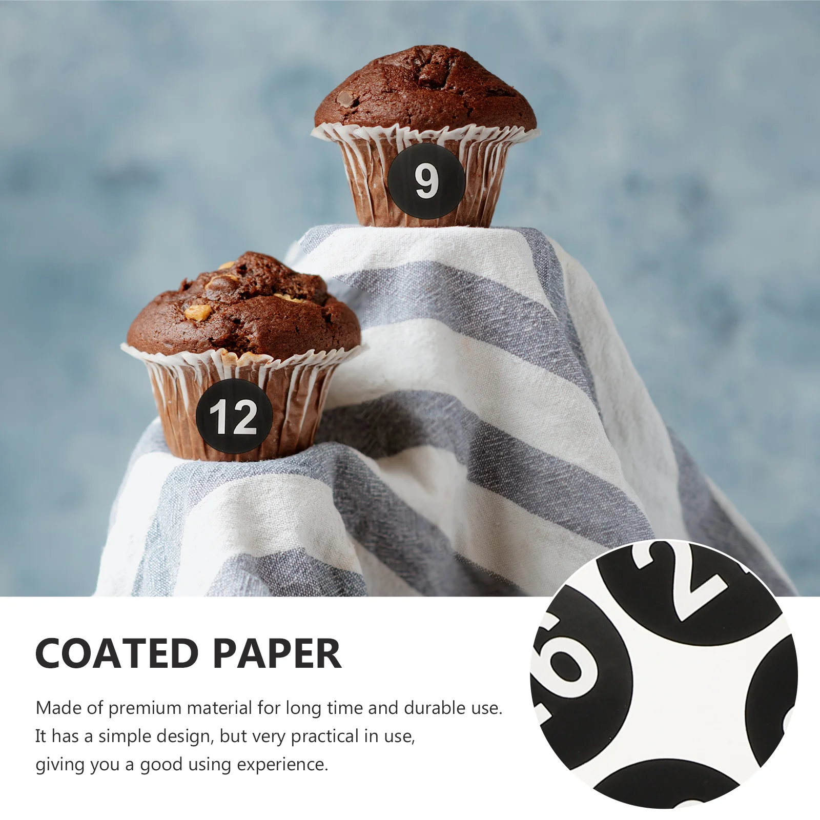 10 Sheets Numbered Sticker Self-Adhesive Waterproof Round Digital Labels for Organization Classification Coding Stickers 1-50