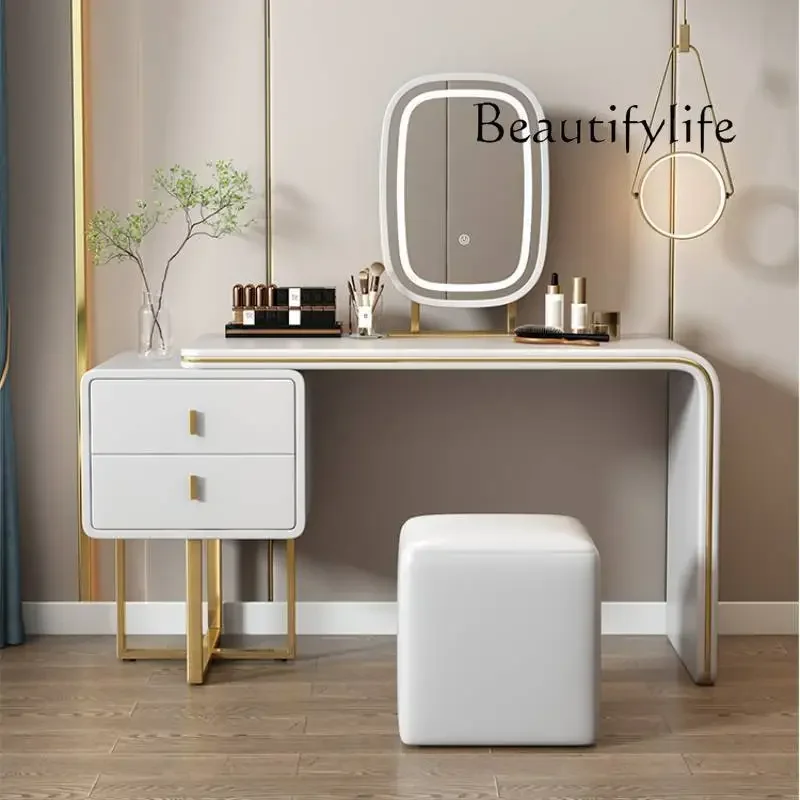

YY Natural Bedroom Dresser Luxury Makeup Mirror Lounge Modern Organizer Dressers Sets Side Table Coiffeuse Chambre Accessories