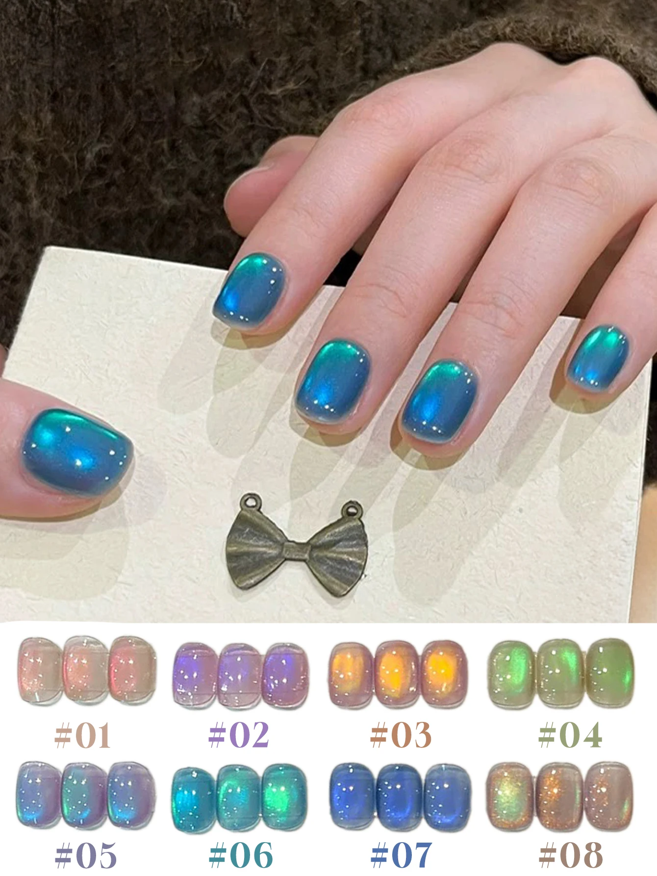 Set de 8 Esmaltes de Uñas para - Resin Art Purple reseña y precio