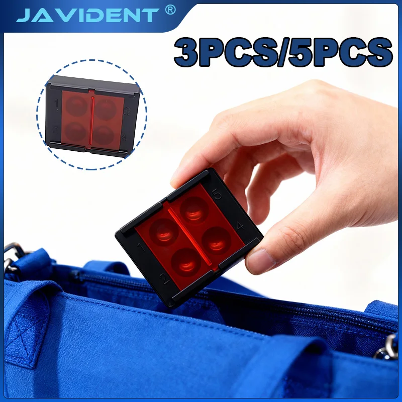 Light-Curing Light-Blocking Box Synthetic Acrylic Resin LightProtective Storage Box 4-Hole Adhesive Mixing Well Dental Materials