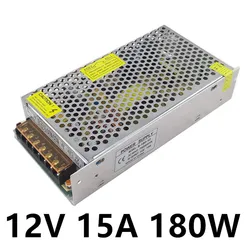 Zasilacz LED DC 12V 15A 180W zasilacz impulsowy transformator źródłowy 100-240V AC DC SMPS