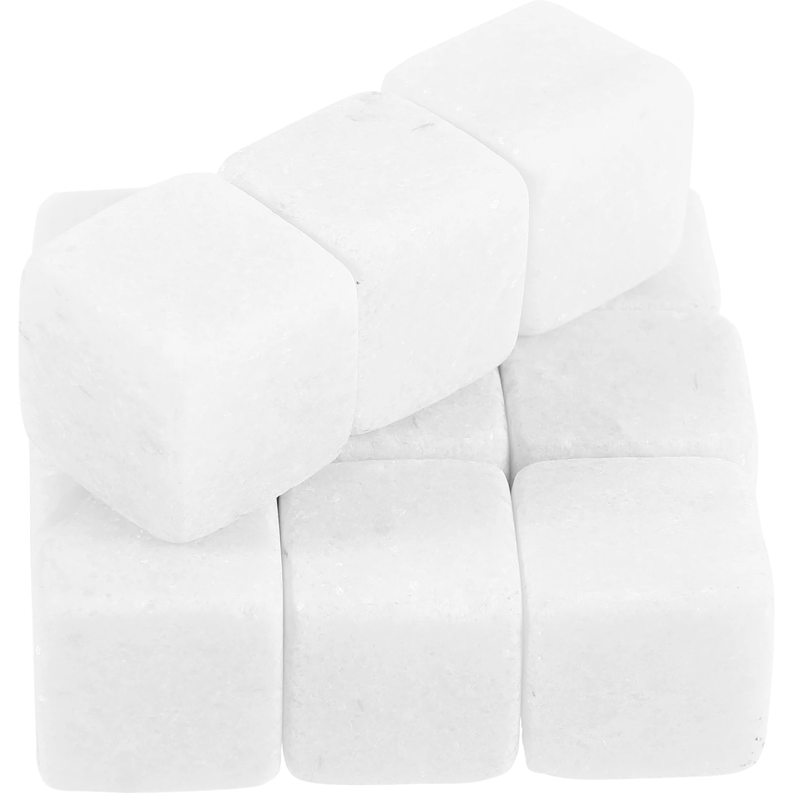 

12pcs Whiskey Stones Reusable Beverage Cooling Rocks Chiller Ice Cubes for Drinks Marble Material Household