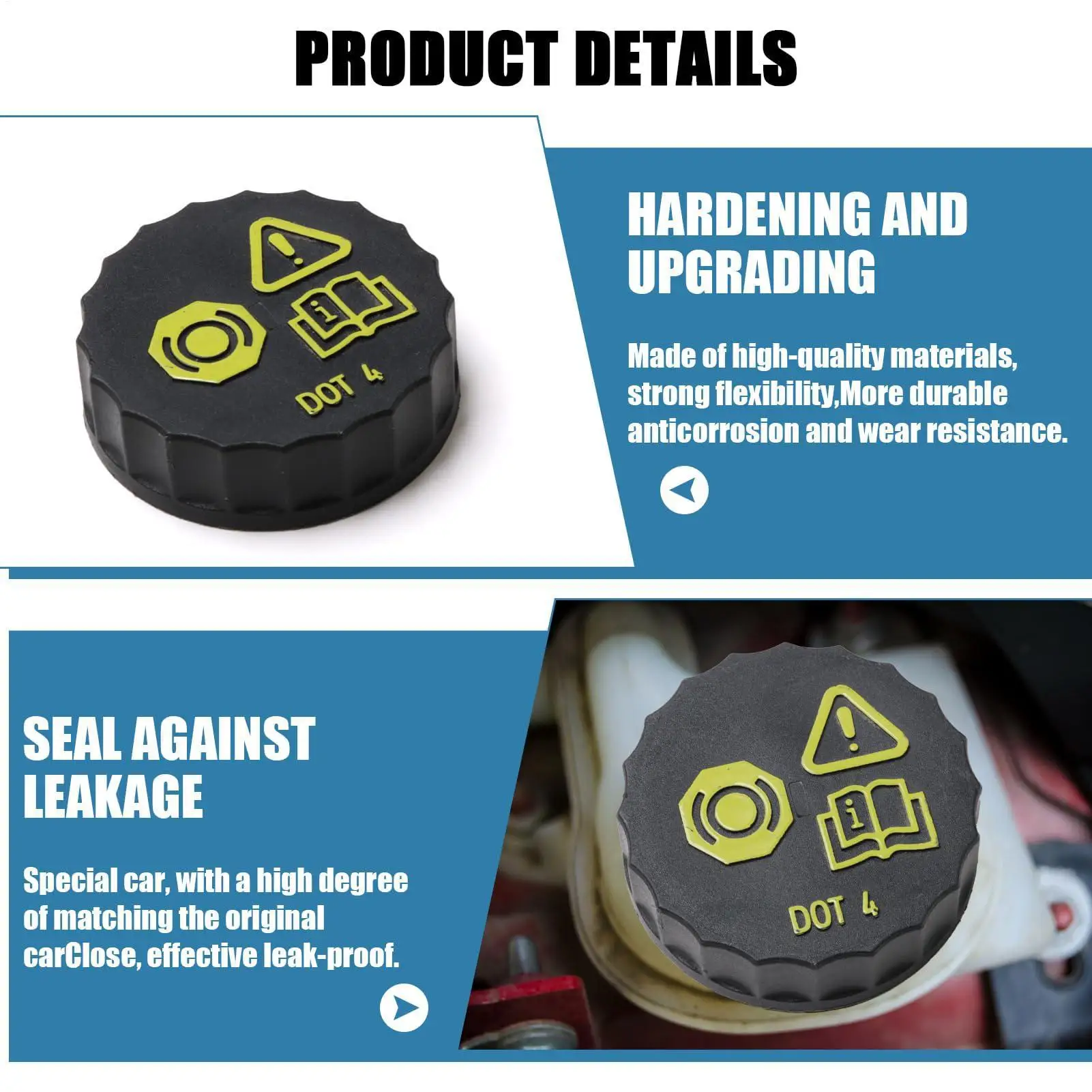 

Крышка тормозного бачка, двухслойная пылезащитная крышка, крышка главного тормозного цилиндра для путешествий, приключенческих транспортных средств, промышленного мотоцикла