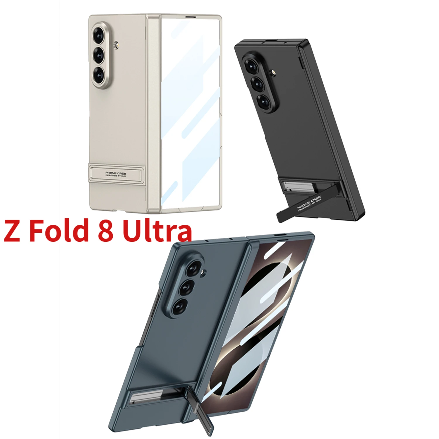 Magnetic Hinge 360 Protective Case For Samsung Galaxy Z Fold 8 Ultra  Ultra-thin Screen Protector Stand Cover For Galaxy Z Fold8