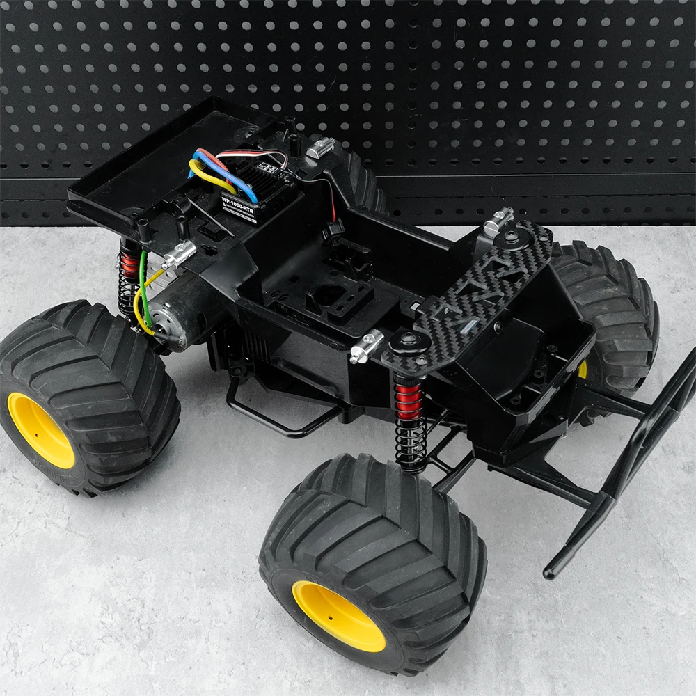 YEAHRUN – plaque de Support de châssis avant en Fiber de carbone, pour boîte à déjeuner Tamiya 1/12 RC Monster Truck, pièces de mise à niveau, accessoires