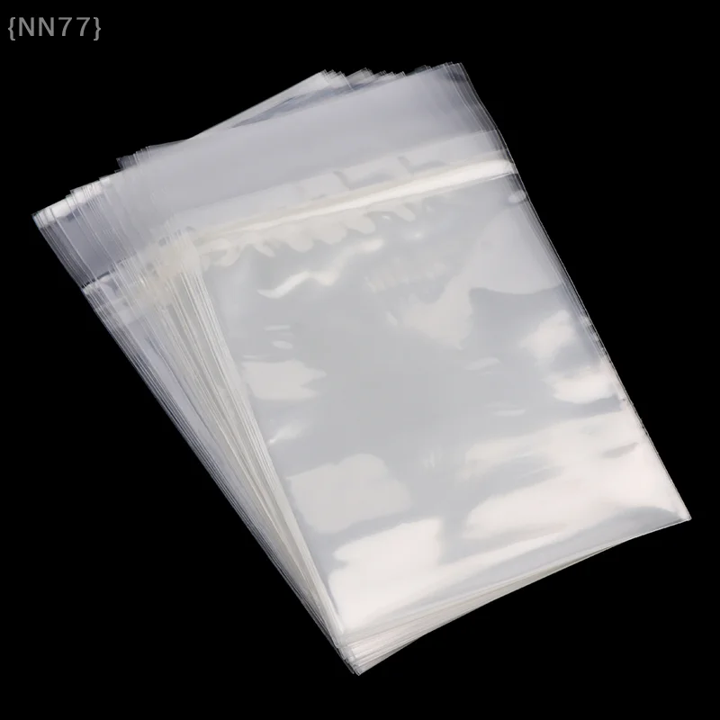 【NN77】50 Stück transparente, wiederverschließbare Schutzhüllen für DVD Blu-ray – selbstklebende, staubdichte Tasche 15,1 x 19,8 cm【W7】