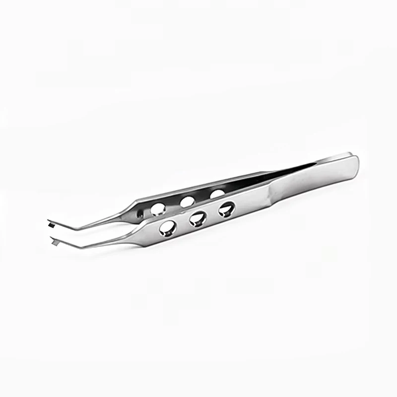 Ophthalmic Intraocular Lens Forceps (Double-Layer, Foldable) Microsurgical Ophthalmic Instruments Lens Implantation Forceps