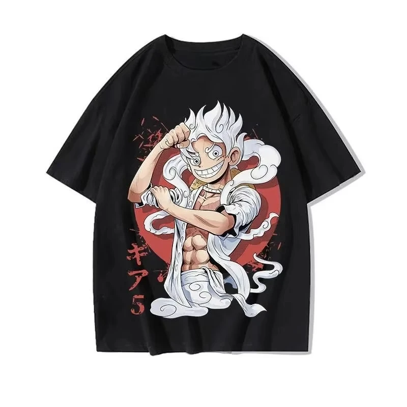 

ONE PIECE Luffy Joint футболка мужская пятискоростная футболка для пробуждения фруктов и штатов с принтом для мальчиков с короткими рукавами из чистого хлопка с круглым вырезом женский топ