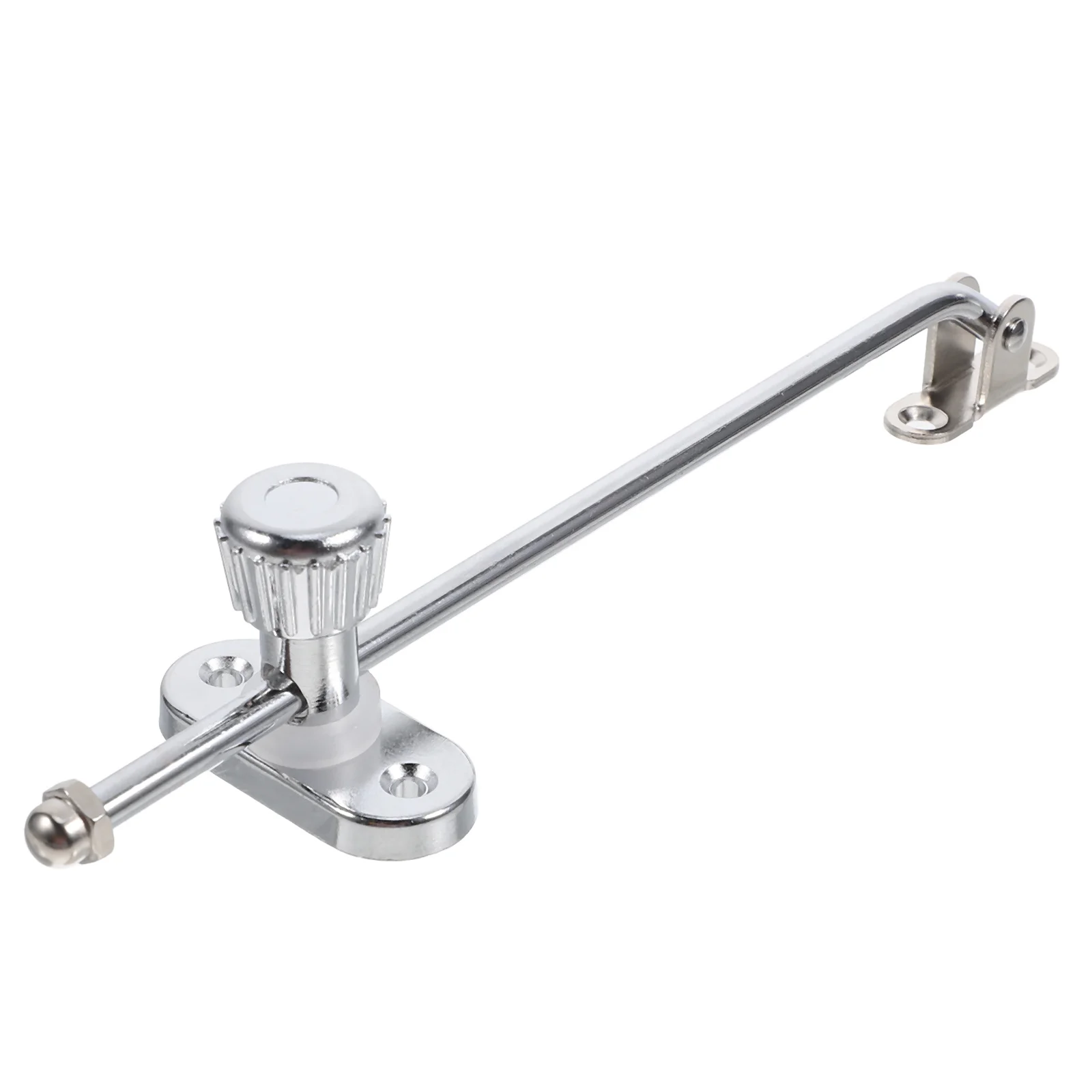 

Window Lock Bar Heavy Duty Adjustable Door Closer Hold Open Sliding Casement Security Bar Sash Lock Door Closer with Hold Open