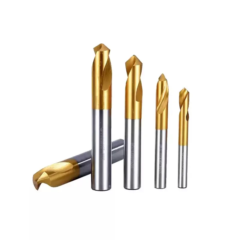 Cobalt-Bearing High-Speed Bai Gang Titanium Plating Fixed-Point Drill Centering Drill Positioning Bit 90 Degrees